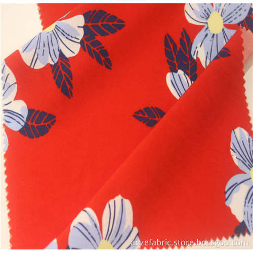 popular printed 100%rayon challis printed fabric for garment